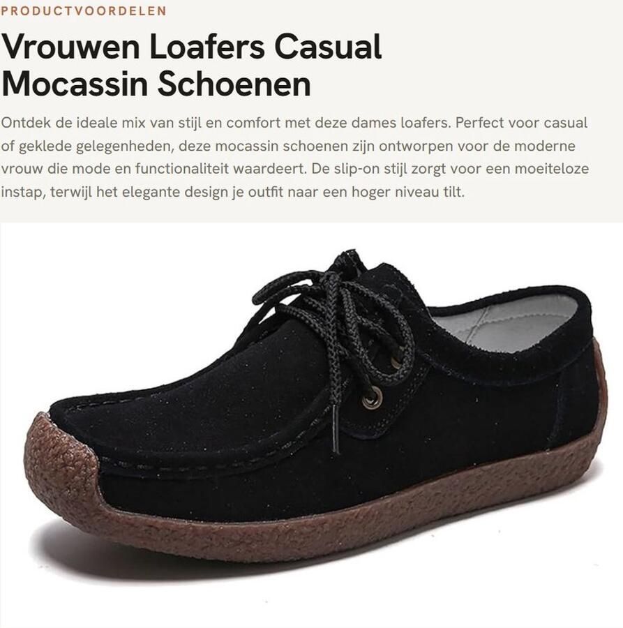 Dailygoods- Loafers Dames Slip-on Mocassins Casual Schoenen Comfortabele Werkschoenen Gekleed Kleuren