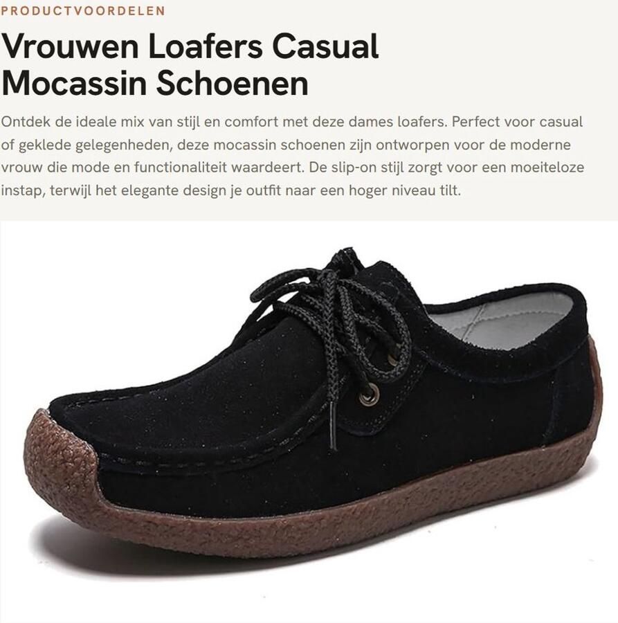 Dailygoods- Loafers Dames Slip-on Mocassins Casual Schoenen Comfortabele Werkschoenen Gekleed Kleuren