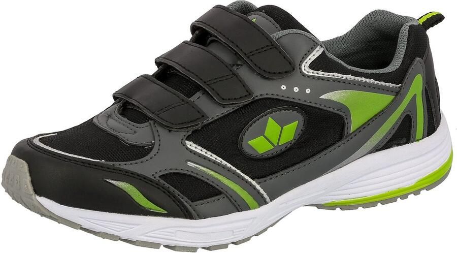 SnelShoppen Heren Fitness-schoenen Lico MARVIN V Antraciet Zwart Limoen 45 EU Lichtgewicht Sport Sneakers voor Training en Vrije Tijd