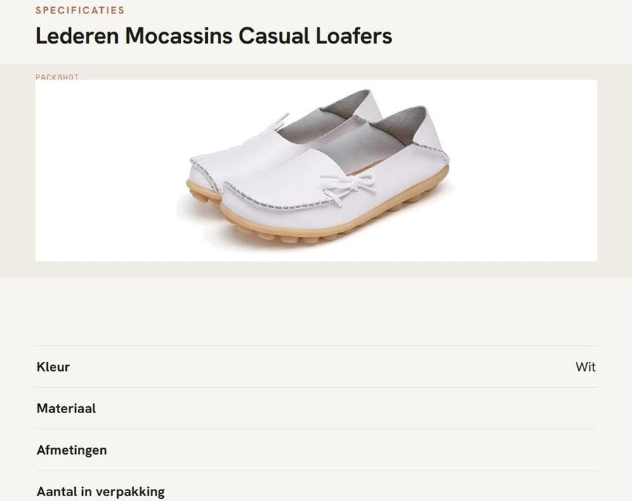 Dailygoods- Mocassins Dames Casual Leren Instappers Platte Schoenen Slip-On Ronde Teen EU Loafers