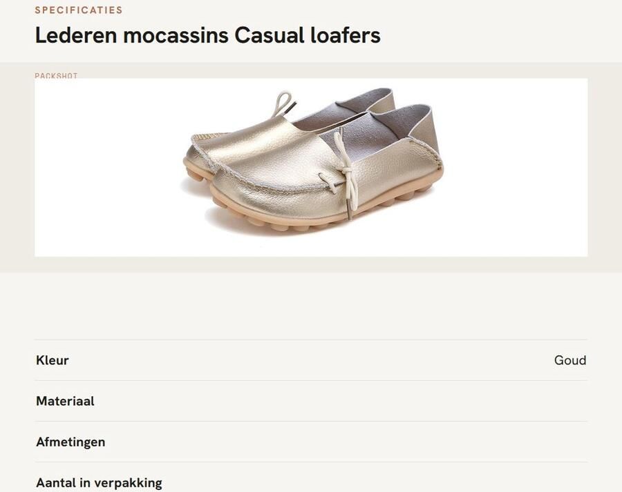 Solidchoice- Mocassins Dames Goud Casual Loafers Slip-On Schoenen Platte Hakschoenen Ronde Teen Comfortabele Schoenen - Foto 2