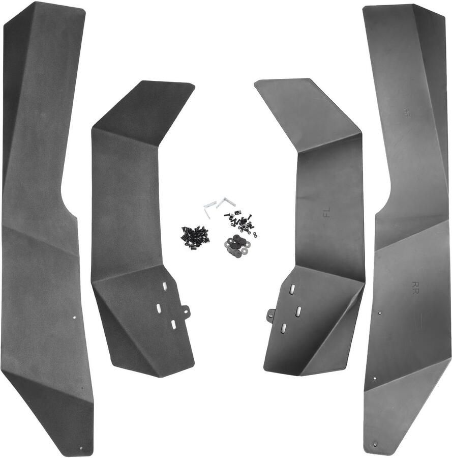 Dailygoods- Modderflappen Perfecte Pasvorm Spatborden Voor Polaris RZR XP 1000 Set Van 4 Maximale Bescherming Zwart Fabrieksgetest