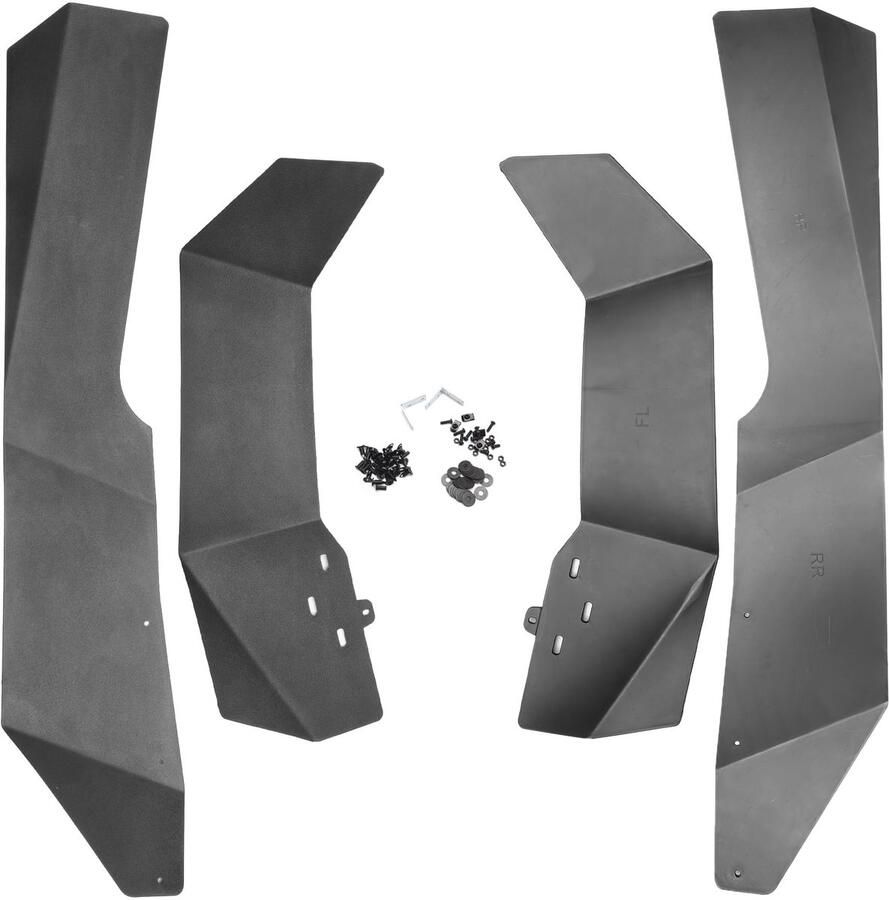 Dailygoods- Modderflappen Perfecte Pasvorm Spatborden Voor Polaris RZR XP 1000 Set Van 4 Maximale Bescherming Zwart Fabrieksgetest