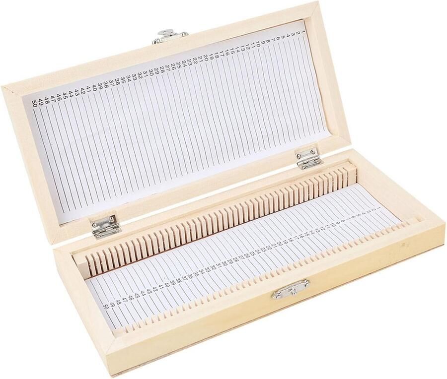 Dailygoods- Opbergdoos Met Metalen Sluiting Opbergdoos Voor Dia's Slide Box Voor Specimens Organiseren En Identificeren Schokbestendig En Duurzaam Diaopbergdoos
