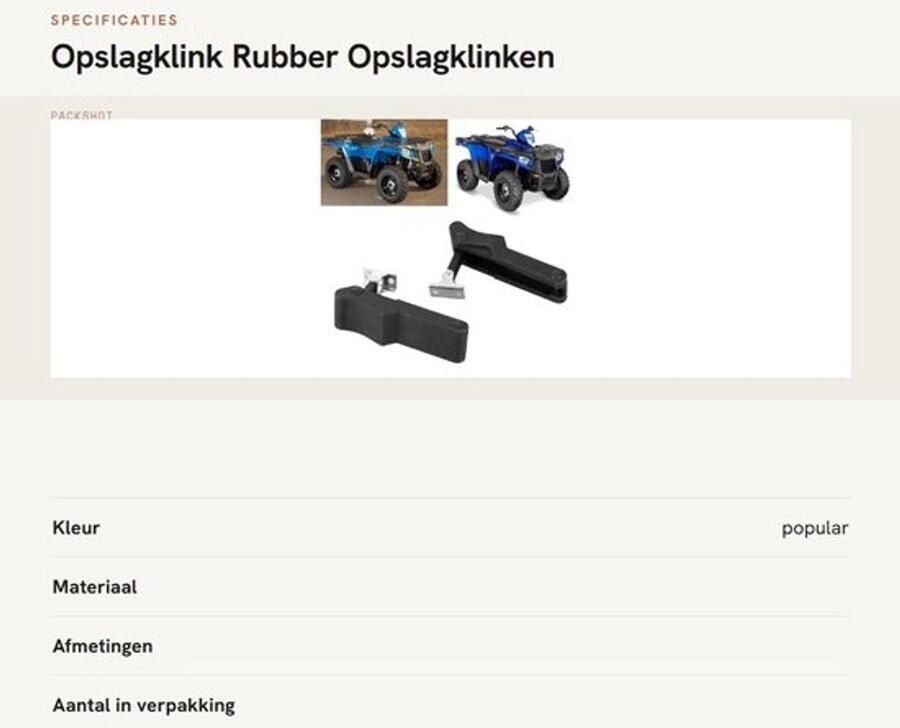 Dailygoods- Opsangklink 2 Stuks Rubber Schokabsorberend