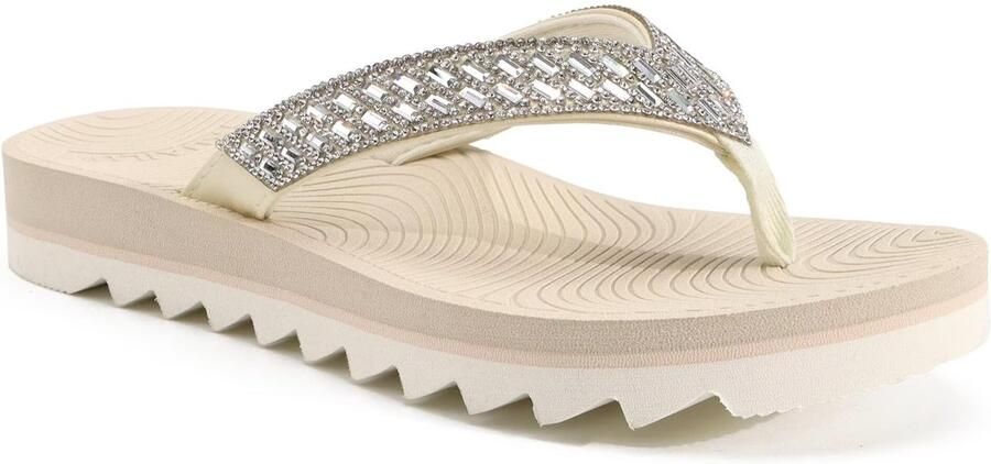 Dailygoods Orthopedische Flip Flops met Yoga Mat Kussen Comfortabele Sandalen voor Binnen en Buiten