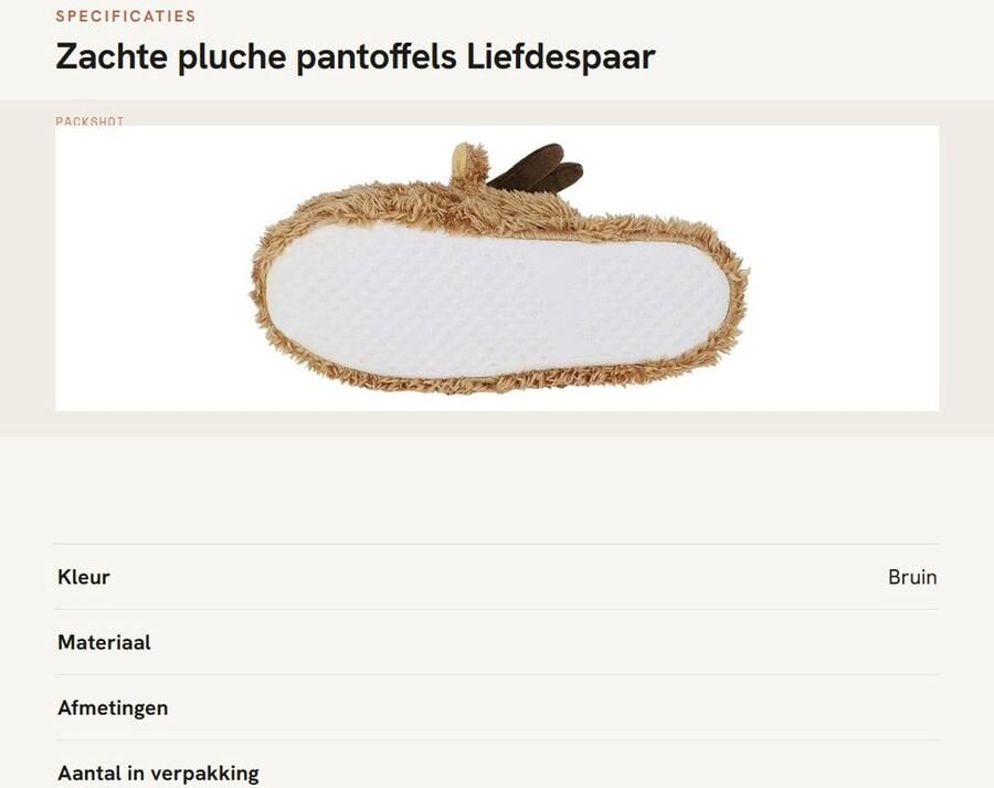 Dailygoods- Pantoffels Zacht Pluche Kerstpantoffels Slippers Liefdespaar Schattig Rendier Winter Hernst Lente