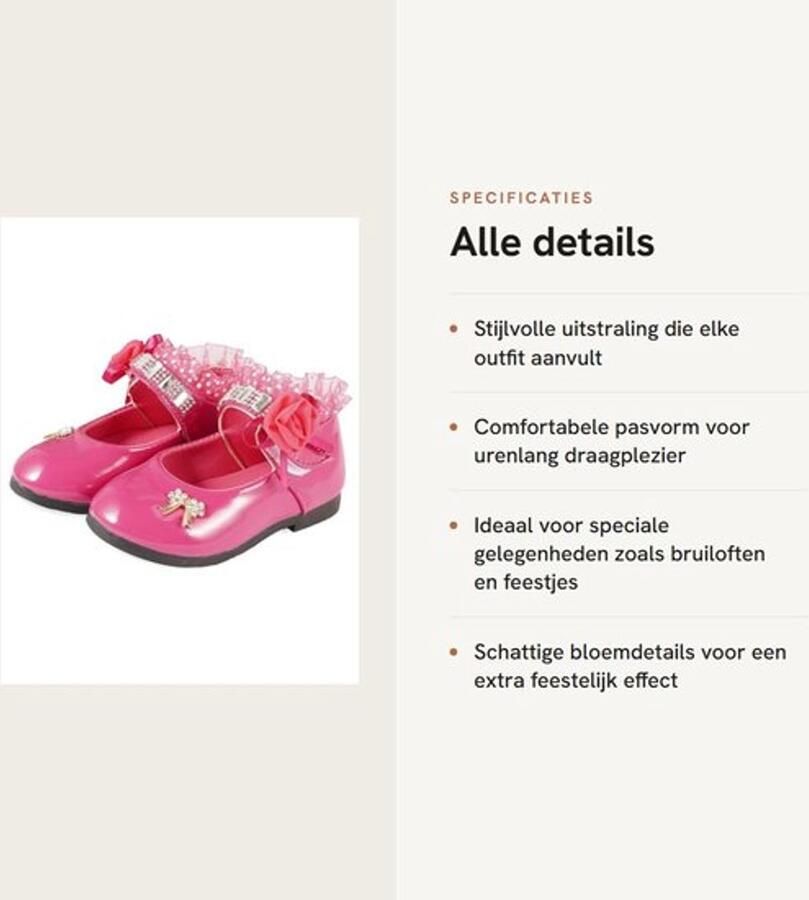 Dailygoods- Prinses Jurk Schattige Bloem Mary Jane Flats Meisjes
