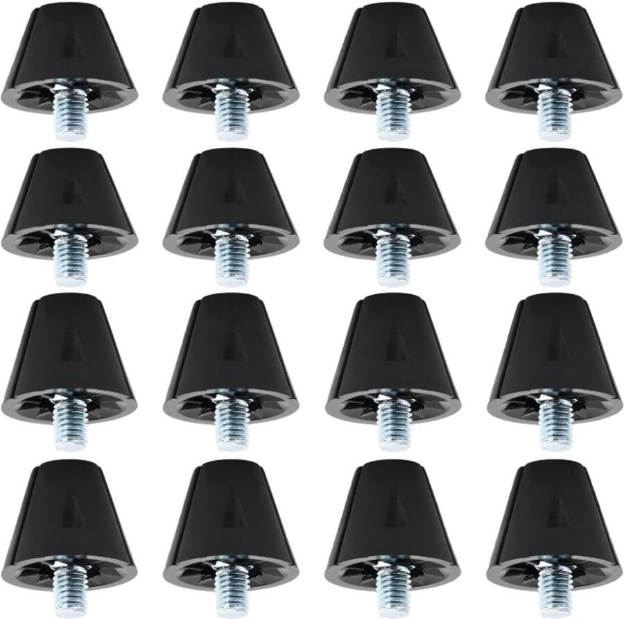 Dailygoods- Reservenoppen 12 Stuks Schroefnoppen Nylon Metaal Antislip 5 mm Schroefbreedte Compatibel met Nike Adidas Slijtvast en Stabiliteit Voetbalschoenen Noppen