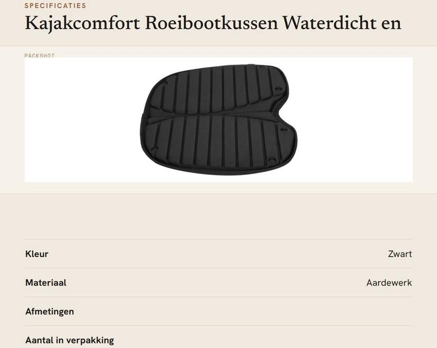 ZEYNOMAX- Roeibootkussen Waterdicht EVA Kajakkussen Zacht Kussen Geschikt voor Kajak Kano 37 x 31 x Lichtgewicht en Slijtvast