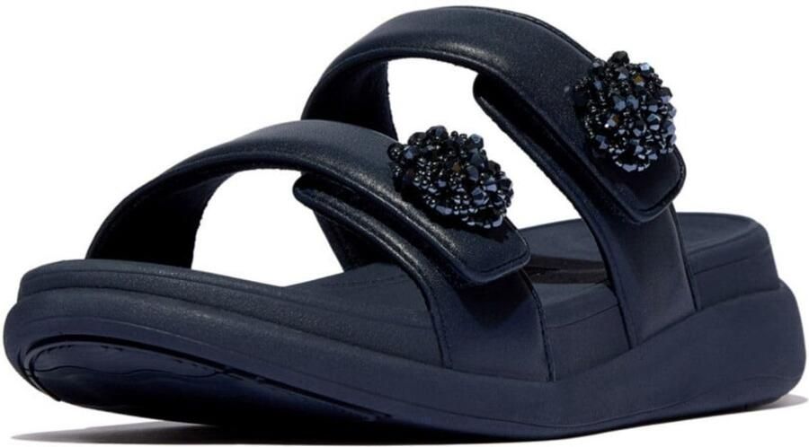Dailygoods- Sandaal Dames Flatform 2-Bar Verstelbaar Antislip Comfortabel Slippers