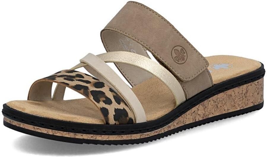 Dailygoods- Sandaal Schokabsorberende Wedge Hak Dames Sandalen Antistress Technologie Lichtgewicht Flexibel Materiaal Muiltjes