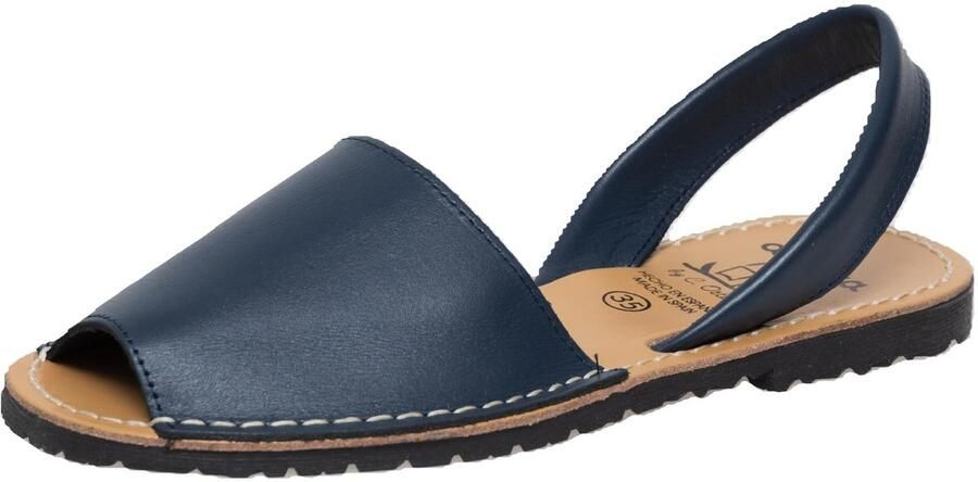 Dailygoods- Sandalen Handgemaakt Avarcas Menorquina's Antislip Rubberen Zool Zacht Rundleer Verkrijgbaar in Dameschoenen