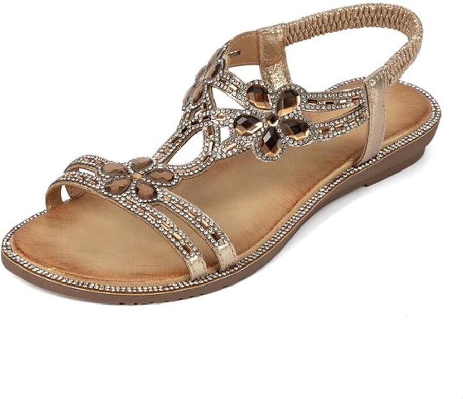 Dailygoods- Sandalen Zomer Platte Sandalen Casual Mode Ronde