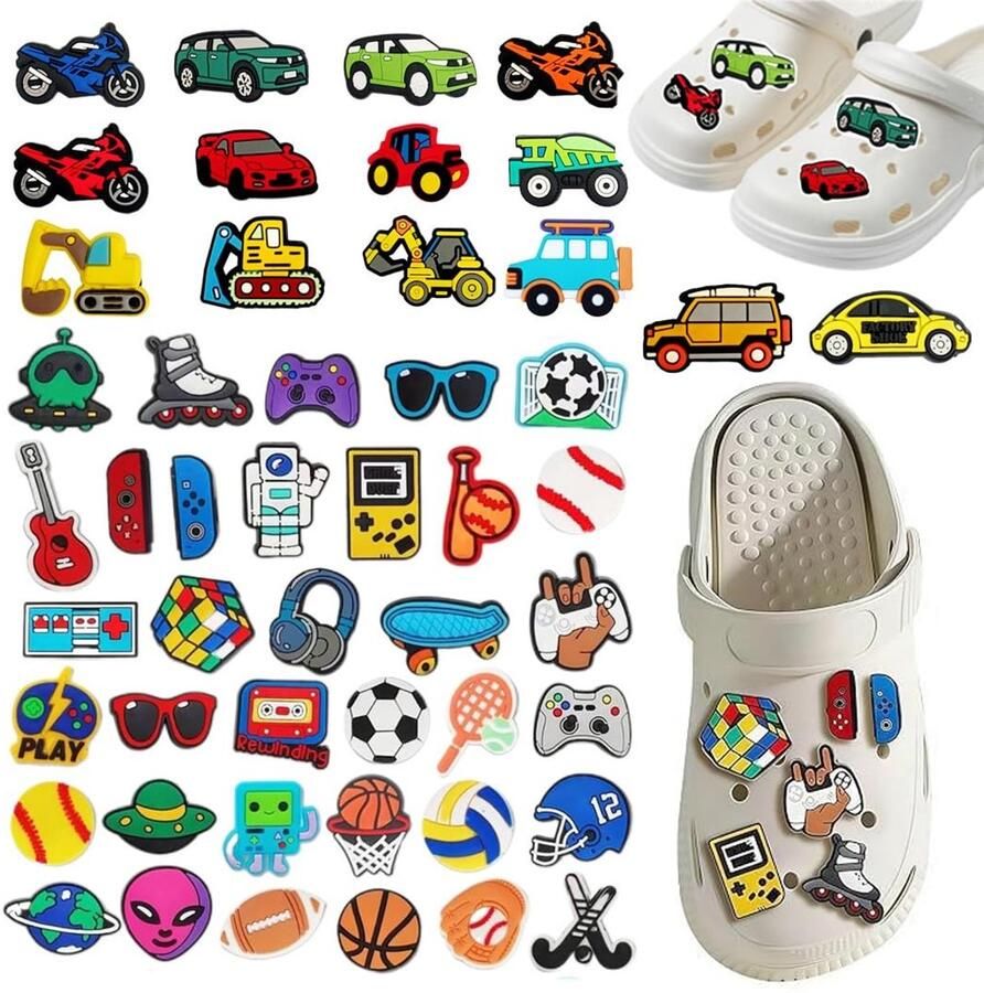 Dailygoods 50 Stuks Schoenbedels voor Clogs Doe-Het-Zelf Schoenaccessoires