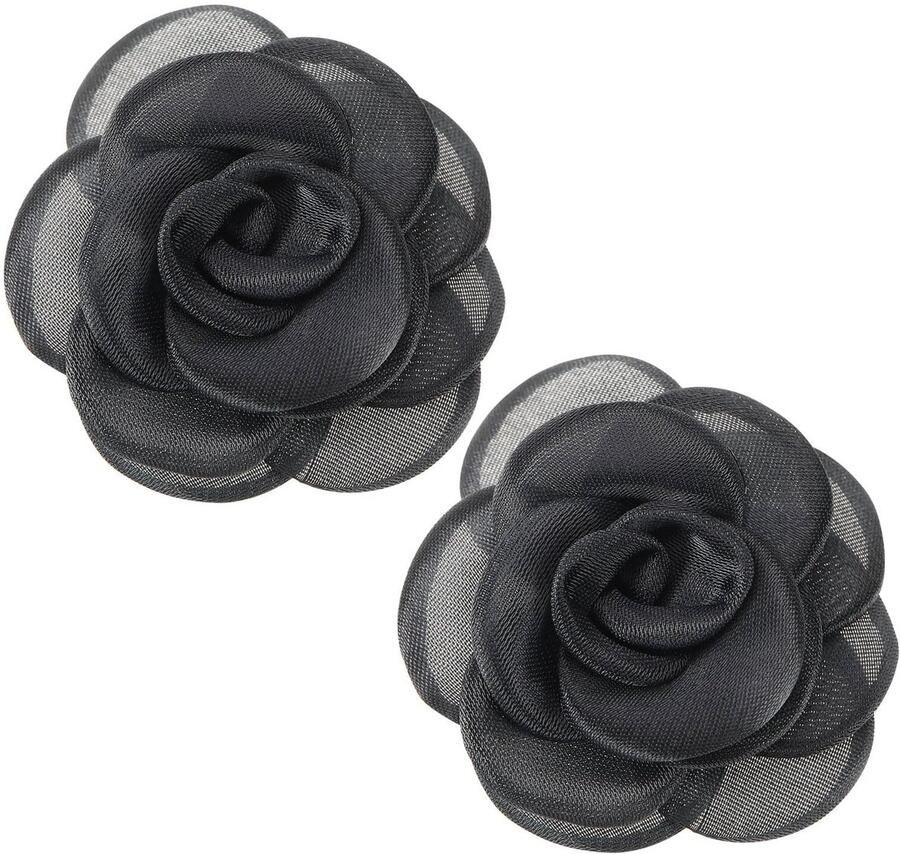 Dailygoods- Schoenclips Rozenontwerp Decoratieve Gespen Schoenaccessoires Geschikt voor Hakken Sandalen Duurzaam Stof Metaal Schoengespen