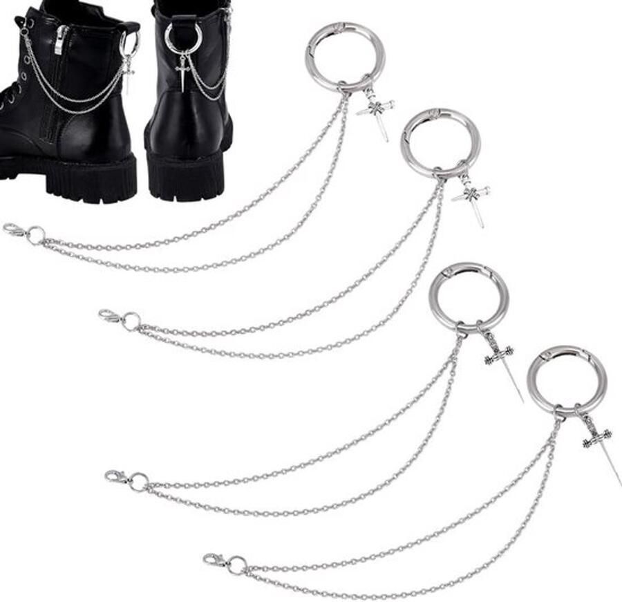 Dailygoods- Schoenen Charm 4 Stuks 2 Stijlen Decoratieve