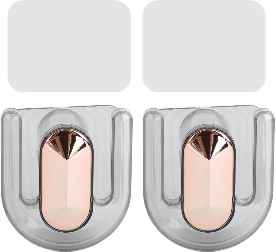 Dailygoods- Schoenenrek Wandgemonteerd 2 Stuks Sterk Plastic Multifunctioneel Slippershanger Eenvoudige Installatie Slippersrek