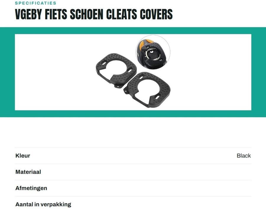 Dailygoods- Schoenplaatjes met Rubber Bescherming Schoenplaatjes SPD Antiblocking Fietsschoenen Accessoire 2 Stuks Eenvoudig te Installeren Fietsplaatjes