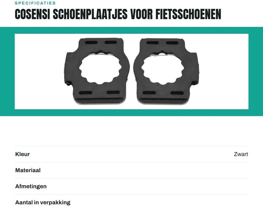 Dailygoods Schoenplaatjes voor fietsschoenen Quick Release Comfortabel lopen Adapter converter Beschermt noppen Geschikt voor SpeedPlay Zero