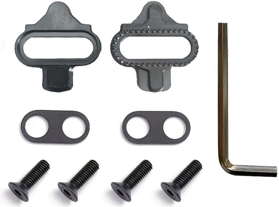 Dailygoods Premium Cleats voor Fietsschoenen met Shi o Systeem Antislip Schoenplaatset