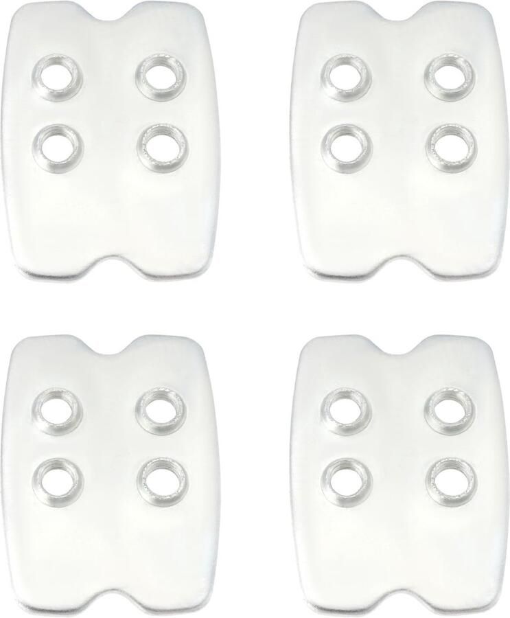 Dailygoods- Schoenplaten 4 Stuks Compatibel met Shimano SPD SM-SH51 SM-SH52 SM-SH55 SM-SH56 Metalen Constructie 29 4x39 3 mm Verbeterde Stabiliteit Fietsschoenen