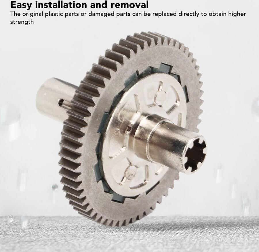 Dailygoods- Slipper Clutch 57T Slipper Set Tandwielen RC Auto Gehard Metaalstaal Perfecte Pasvorm Tandwiel