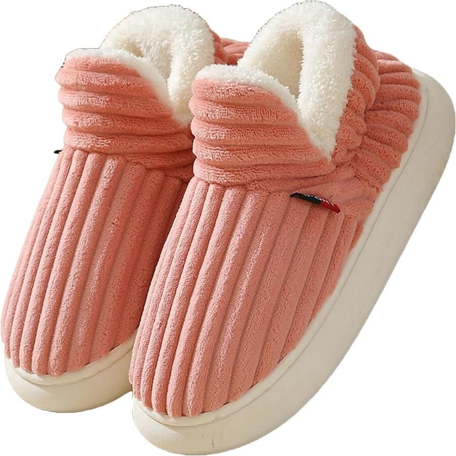 Dailygoods- Slippers Dames Antislip Pantoffels Warm Lichtgewicht Pluche Memory Foam Inlegzolen