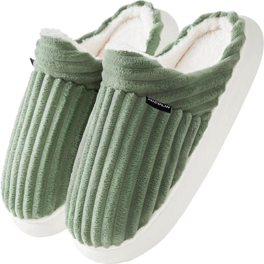Dailygoods- Slippers Dames Warm Fuzzy Pantoffels Lichtgewicht Antislip Pluche Voering Geschikt voor Binnen Outdoor