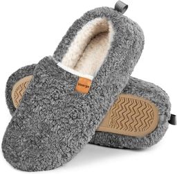 Dailygoods- Slippers Dames Warme Faux Wol Geheugenfoam Antislip Wasbaar Zachte Pluche Buitenstof Pantoffels