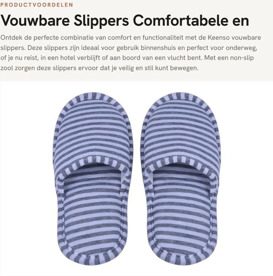 Dailygoods- Slippers Opvouwbaar Antislip Waterdicht EVA Zool Geschikt voor Reizen Reis Slippers