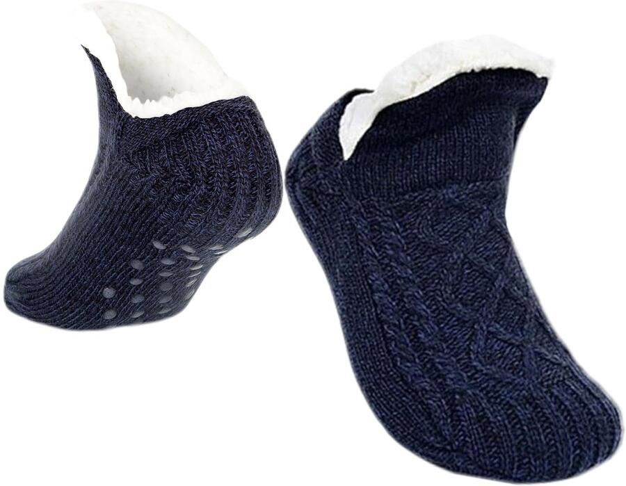 Dailygoods- Slippers Warm Antislip Fluffy Unisex Comfortabele Zolen Ideaal voor Binnengebruik Sokken