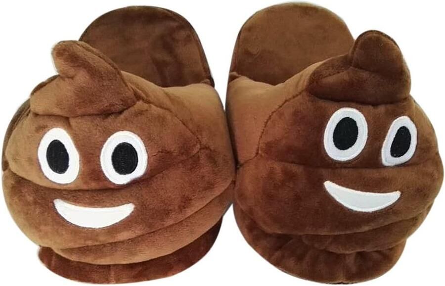 Dailygoods- Slippers Warm en Comfortabel Pluche Pantoffels Antislip Bodem Unisex Universele Grappig Ontwerp