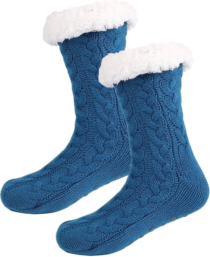 Dailygoods- Sokken Dames Antislip Pluche Sokken Winter Sokken Warm Fleece Eén maat Slippers