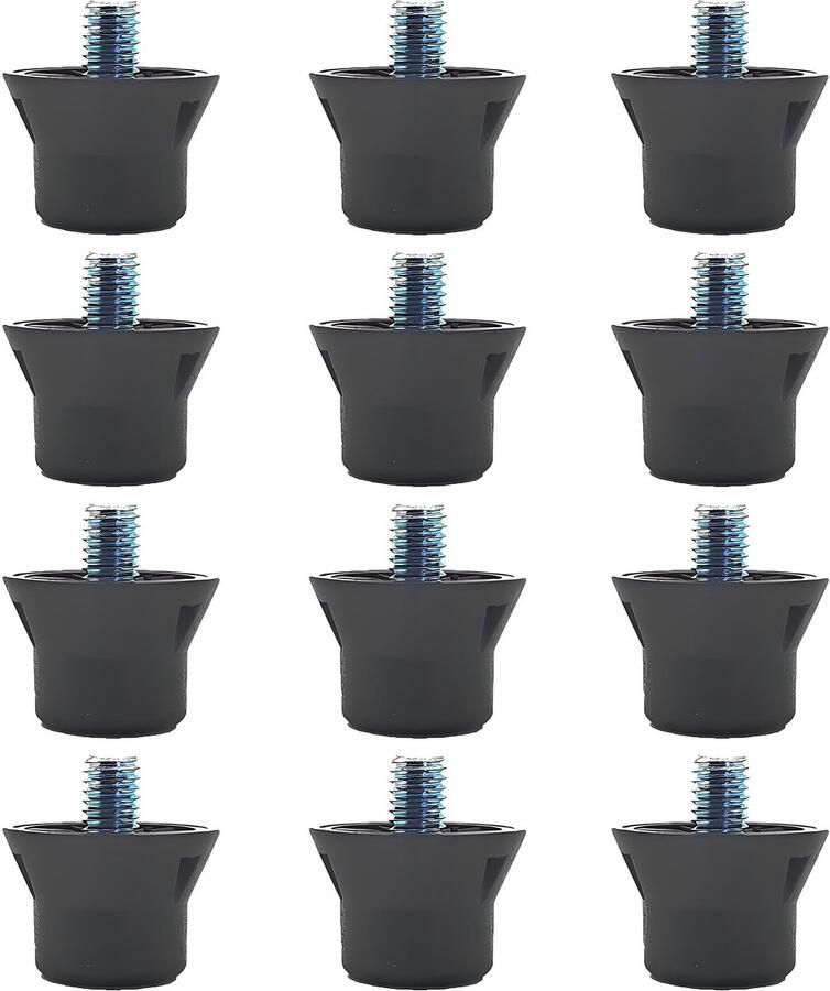 Dailygoods- Spikes 12 Stuks Vervangende Noppen Slijtvast en Duurzaam Hoge Compatibiliteit Voetbalschoenen Flexibel en Antislip
