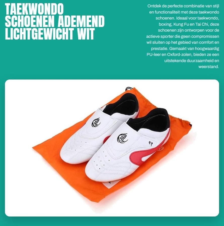Dailygoods- Taekwondo Schoenen Ade d PU Leer Lichtgewicht Vechtsport Schoenen Multifunctioneel Hoge Kwaliteit Vechtschoenen