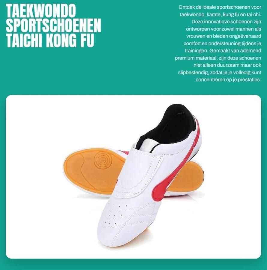 Dailygoods- Taekwondo Schoenen Ade d Antislip Vechtsport Schoenen Duurzaam Lichtgewicht Compleet Vechtsportschoenen