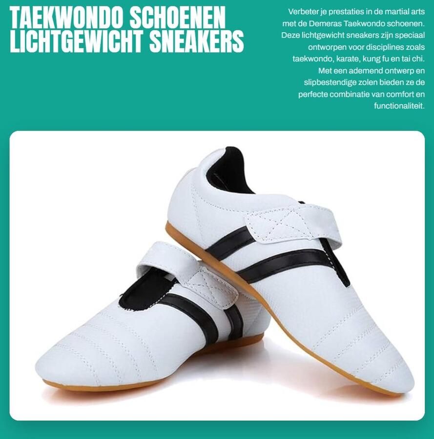 Dailygoods- Taekwondo Schoenen Lichtgewicht Vechtsport Schoenen Martial Arts Sneakers Trainingsschoenen Antislip Schokbestendig Vechtsportschoenen