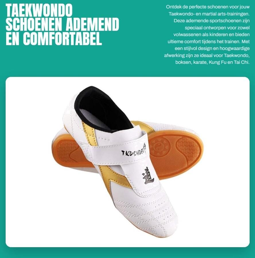 Dailygoods- Taekwondo Schoenen Zacht en Ade d Vechtsport Schoenen Gym schoenen Anti-slip Zool Training Comfortabele Beweging Sportschoenen