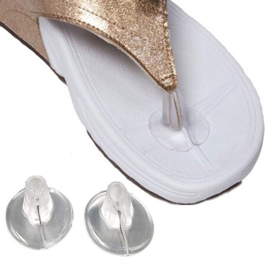 Dailygoods- Tanga Sandalen Antislip Zachte Gel Siliconen Voetkussentjes Teenbescherming Herbruikbaar Voetkussens
