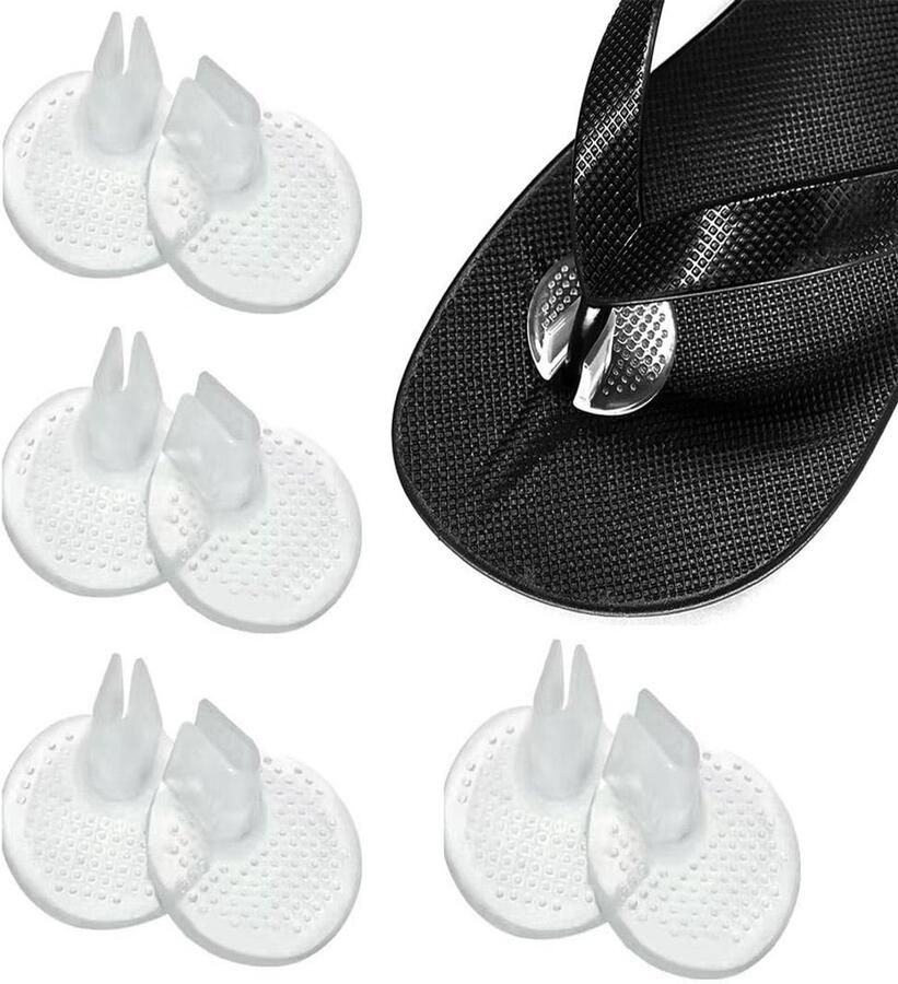 Dailygoods- Teenbeschermers 4 Paar Siliconen Kussens Zacht Comfortabel Antislip Lichtgewicht Slagvast Teenkussens