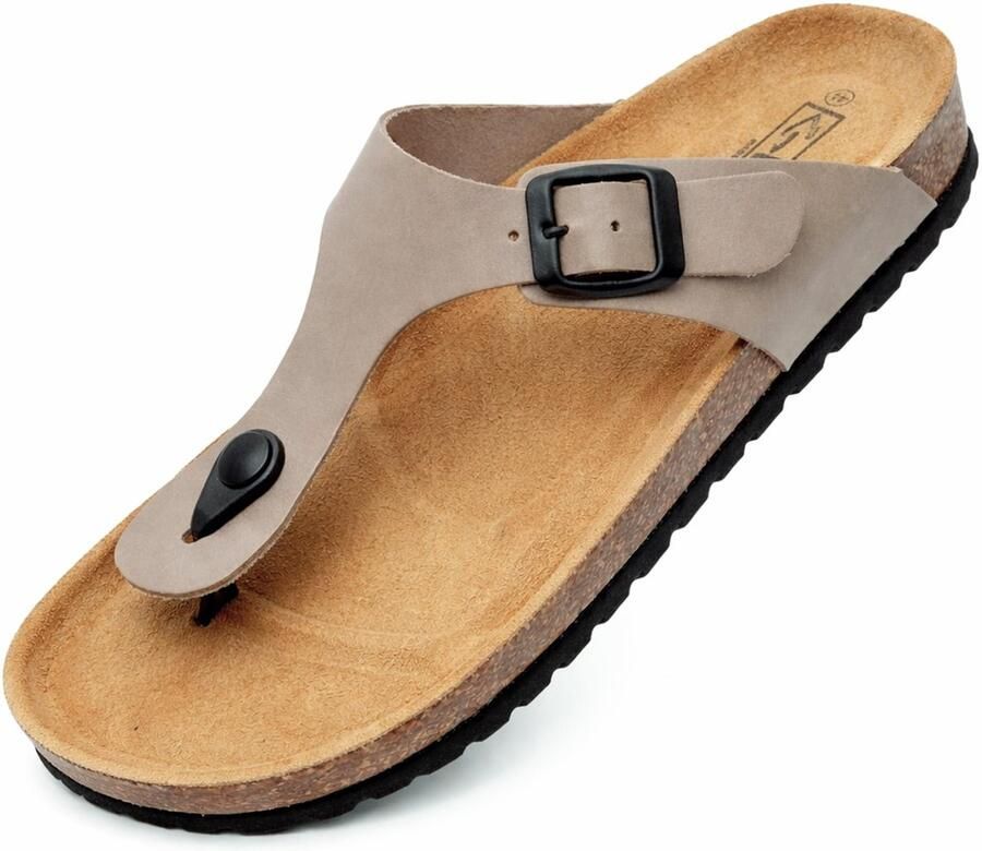 Dailygoods- Teensandalen unisex Anatomische binnenzool van kurk Handgemaakt in Spanje Echt leer Lichtgewicht Comfortabel Sandalen