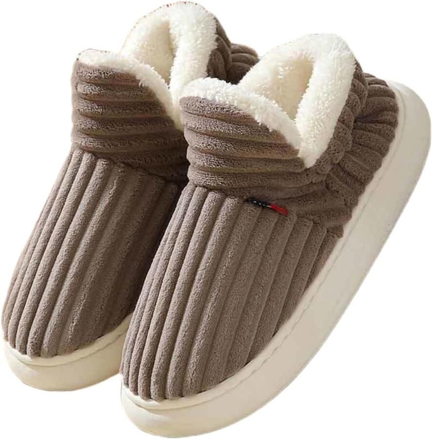 Dailygoods Uniseks warme pantoffels katoen antislip comfortabele zolen
