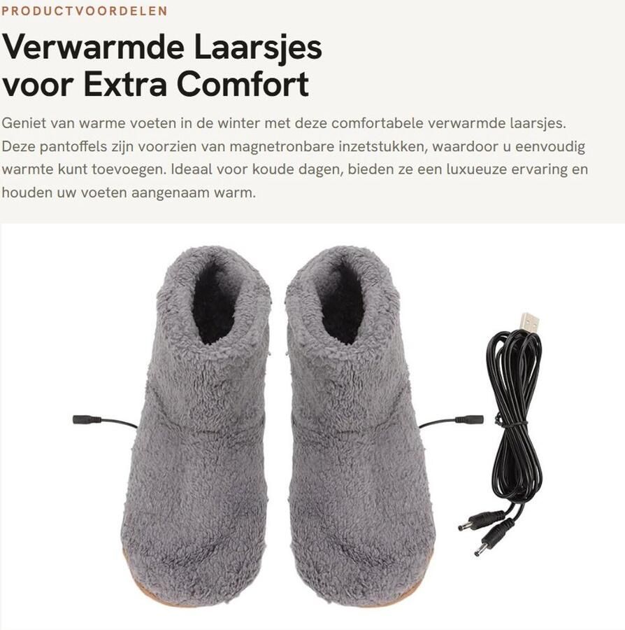 Dailygoods Verwarmde Laarsjes voor Extra Comfort in de Winter