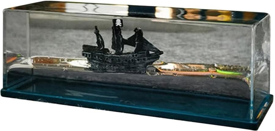 Dailygoods- Vloeistofdriftfles Onzinkbaar Boot Schip Woondecoratie Speelgoed Stressvermindering Ontspanning Driftfles