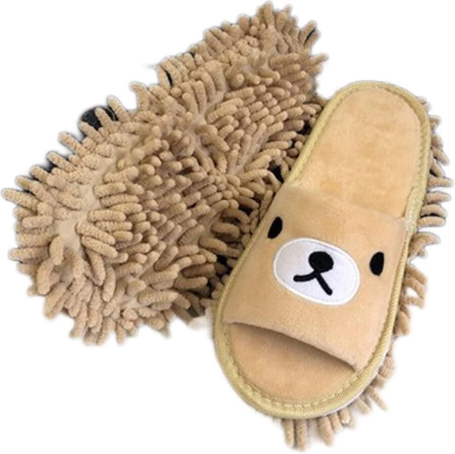 Dailygoods Vloerreiniger Schoenmop Mop Slippers Voor Vloer Reiniging Cartoon Microvezel Slippers Lazy Slippers Schoen Vuil Reiniging voor Badkamer Thuis Kantoor Keuken Vloer Stof Dirt Haar Reiniging Tool