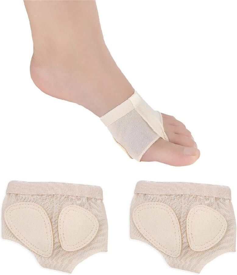 Dailygoods- Voetbescherming Antislip Halve Zool Dansvoetstring Comfortabel Ademend Schokdemping Dansschoenen