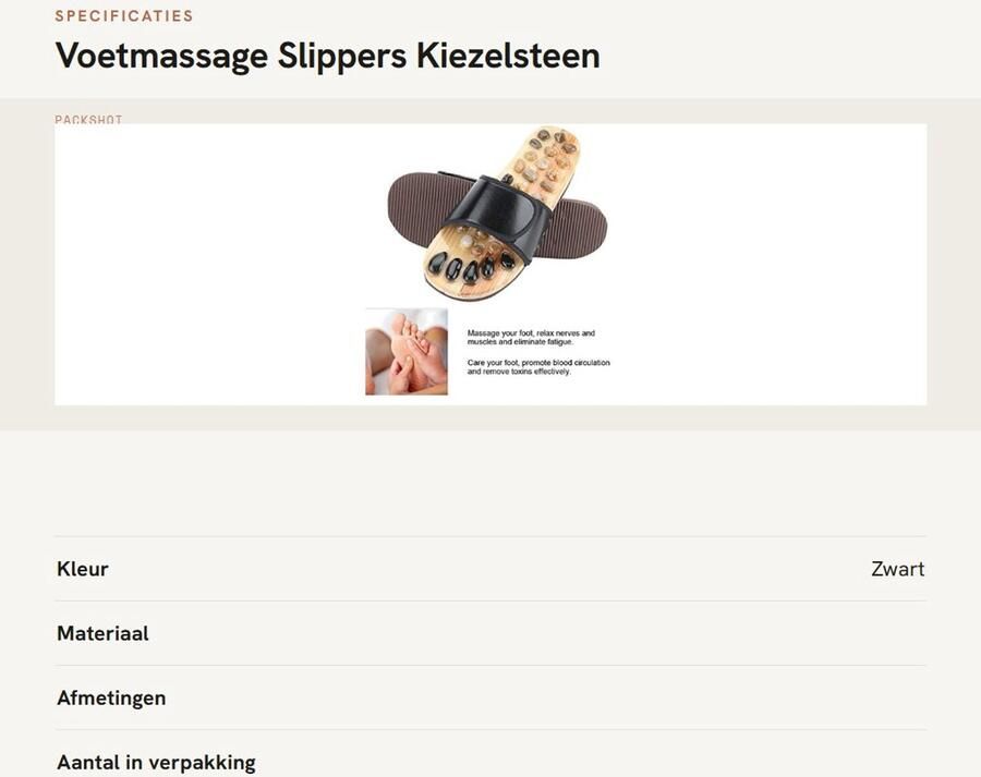 Dailygoods- Voetjes Voetmassage Slippers Kiezelsteen Sandalen Reflexologie Schoenen Ontspannende Mat Gezondheidszorg Massage Tools Versterkt doorbloeding Massageslippers