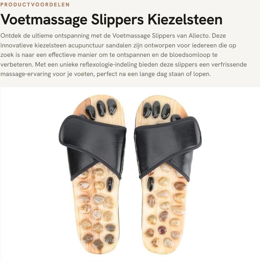 Dailygoods- Voetmassage Slippers Kiezelsteen Acupunctuur Sandalen Reflexologie Schoenen Ontspannende Mat Gezondheidszorg Massage Tools Verstelbaar Ontwerp Massagesandalen