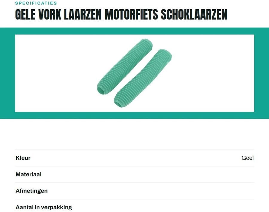 Dailygoods- Voorvork Schoklaarzen Motorfiets Vervanging Stofkap Geschikt voor RM125 DR250 DRZ400 Antislip Duurzaam Schokdemper